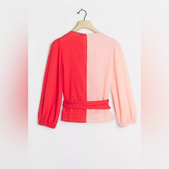Farm Rio Colour blocked wrap blouse. EEUC worn once and dry cleaned. Sz … - Picture 2 of 3